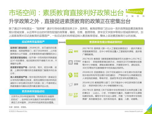 艾瑞咨询 2020年中国素质教育行业白皮书 